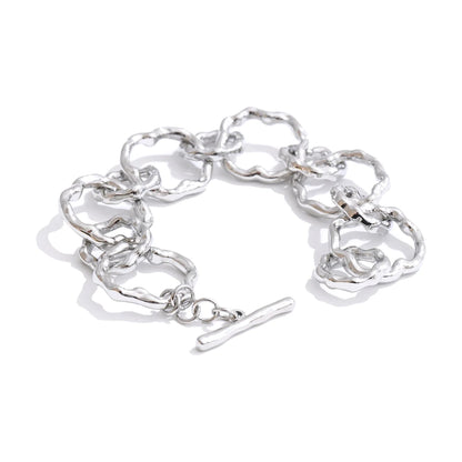 Handmade chain toggle-clasps bracelet - product image
