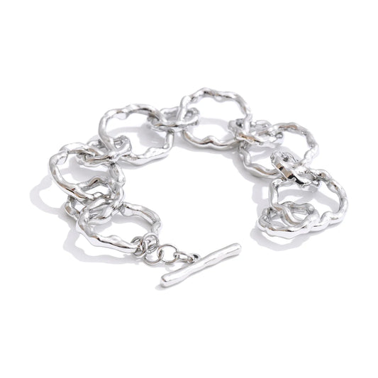 Handmade chain toggle-clasps bracelet - product image