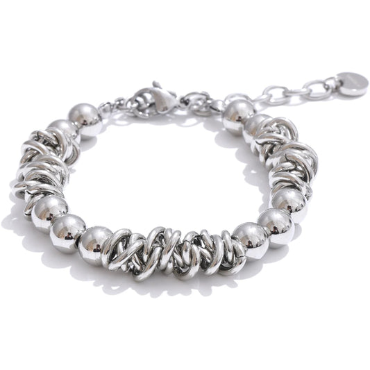 Handmade tiger stone chain men bracelet - product image