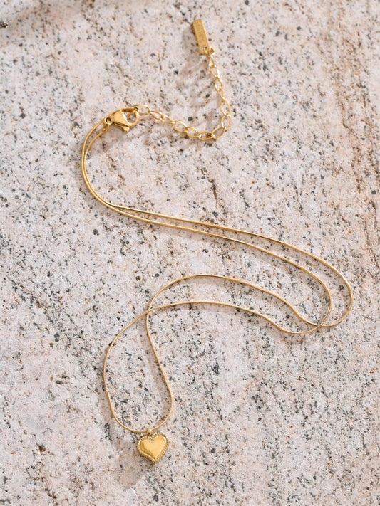 Heart casting pendant chic necklace women - product image