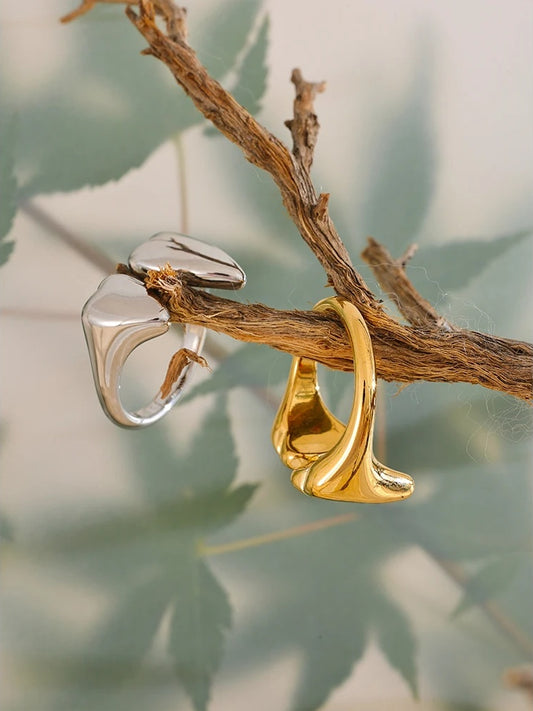 Heart chic open adjustable fashion ring - product image