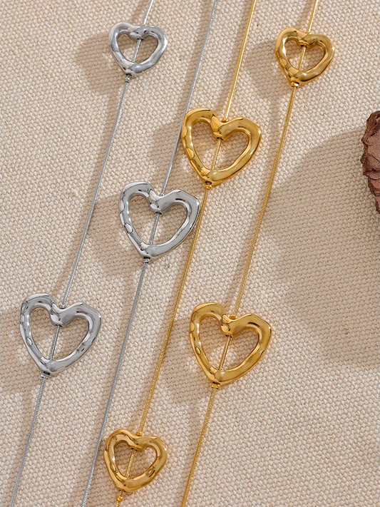 Heart love long temperament chest chain necklace - product image