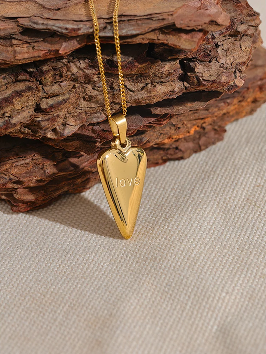 Heart love pendant collar necklace - product image