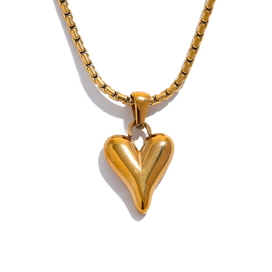 Heart love pendant romantic charm necklace - product image