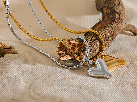 Heart love pendant romantic charm necklace - product image
