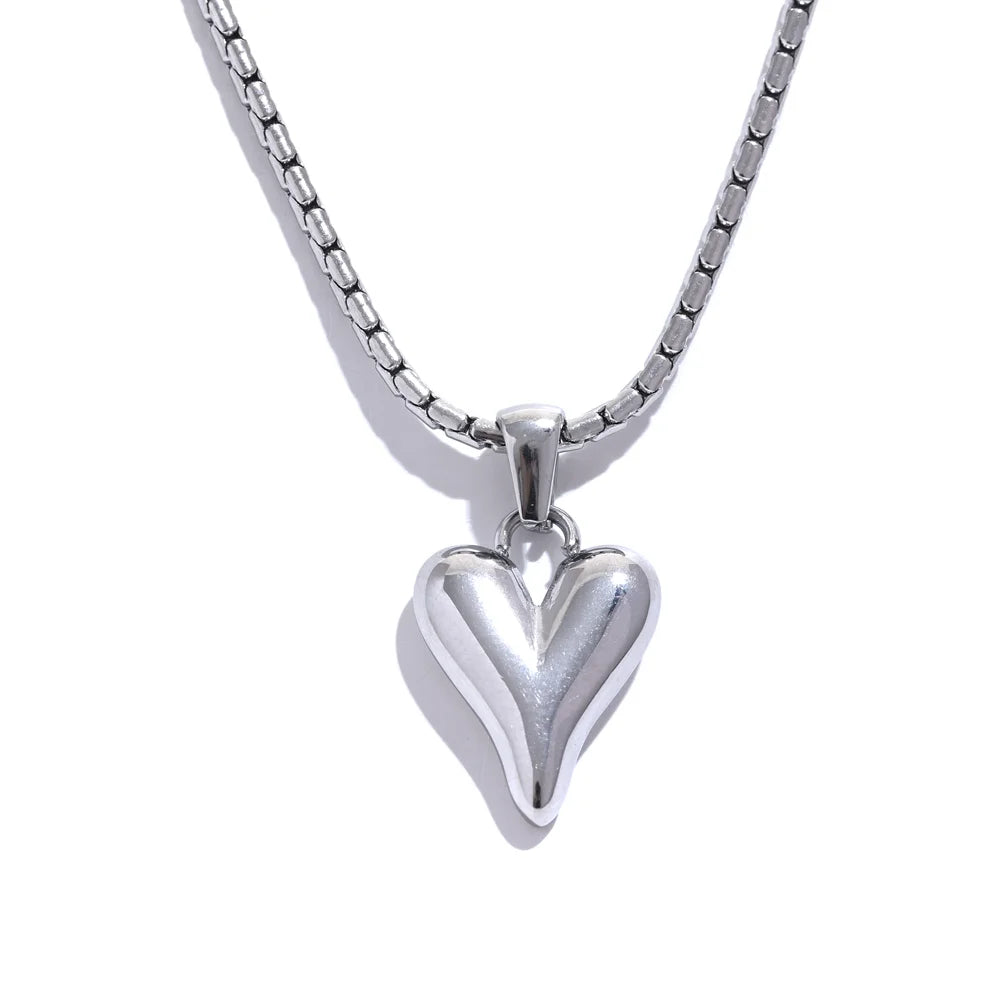 Heart love pendant romantic charm necklace - product image