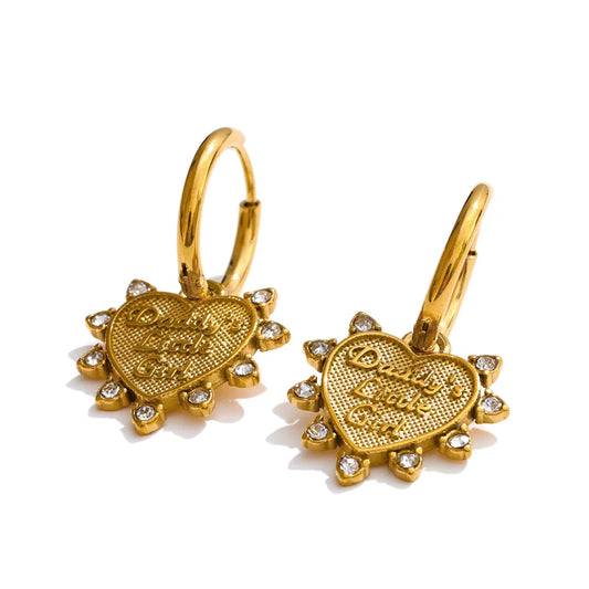 Heart pendant necklace fathers love jewelry set - product image