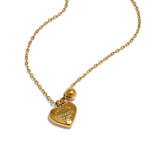 Heart pendant necklace romantic valentine jewelry - product image