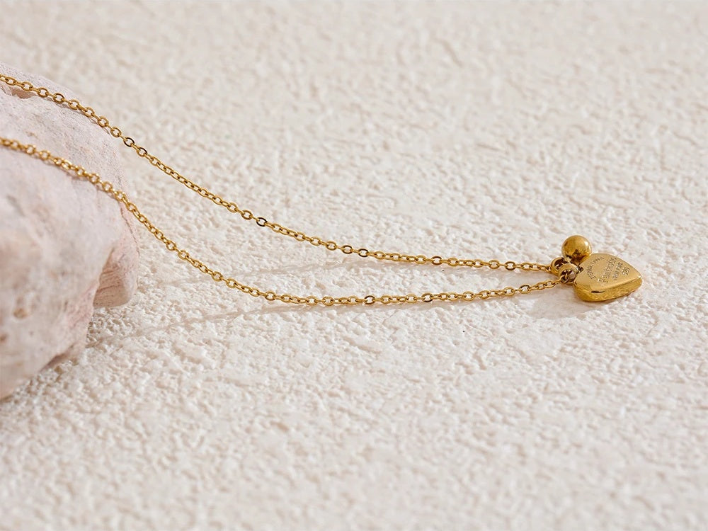 Heart pendant necklace romantic valentine jewelry - product image