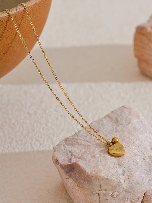 Heart pendant necklace romantic valentine jewelry - product image
