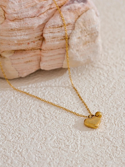 Heart pendant necklace romantic valentine jewelry - product image