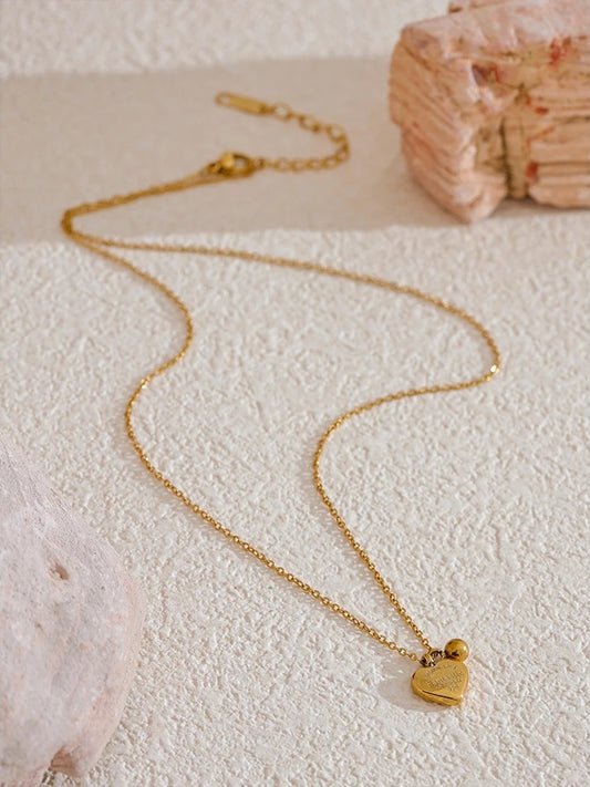 Heart pendant necklace romantic valentine jewelry - product image
