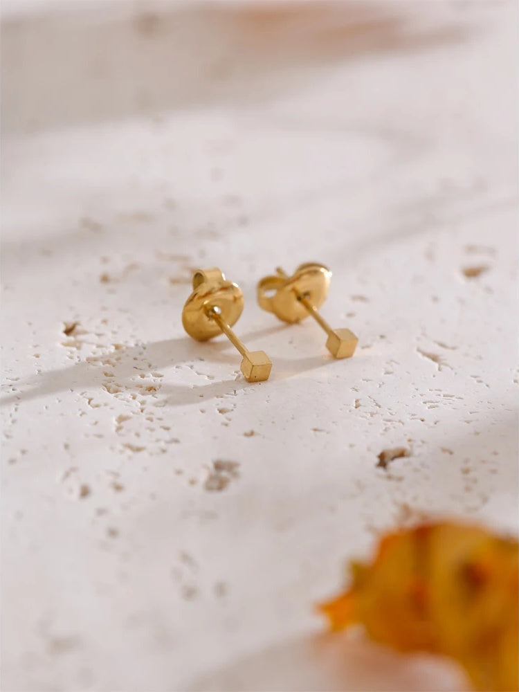 Heart star flower round daily stacked earrings - product image