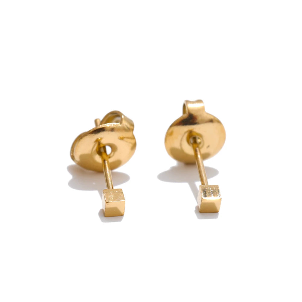 Heart star flower round daily stacked earrings - product image