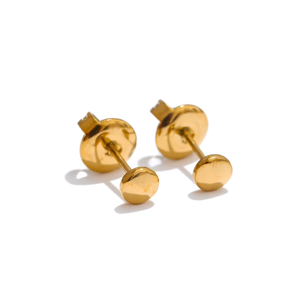 Heart star flower round daily stacked earrings - product image