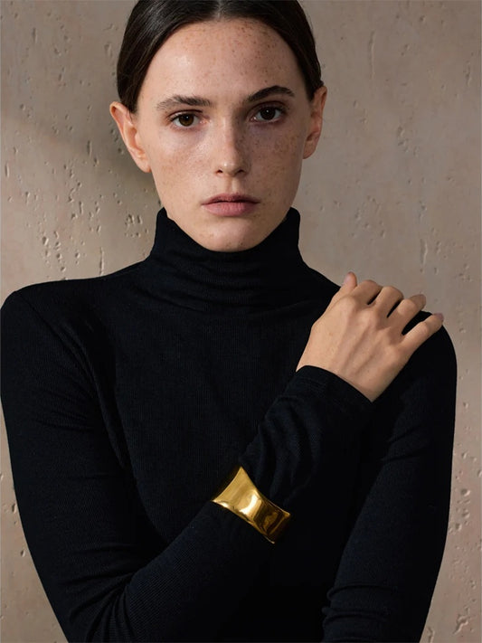 High quality wide cuff metal bracelet bangle - product image