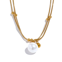 Imitation Pearls Round Beads Necklace