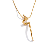 Irregular Abstract Pendant Necklace Water Resistant