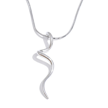 Irregular modern pendant collar necklace - product image