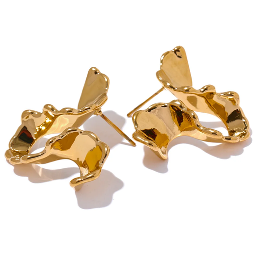 Irregular modern stud earrings women - product image