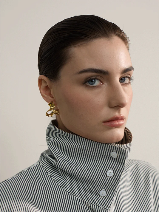 Irregular modern stud earrings women - product image
