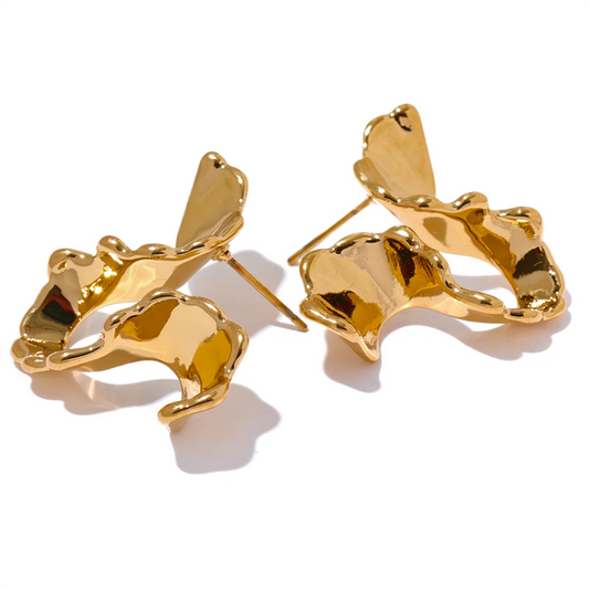 Irregular modern stud earrings women - product image
