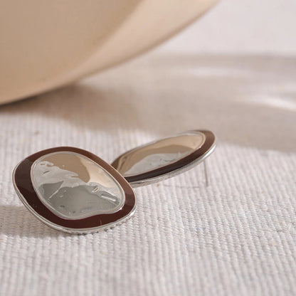 Irregular punk minimalist vintage big stud earrings - product image