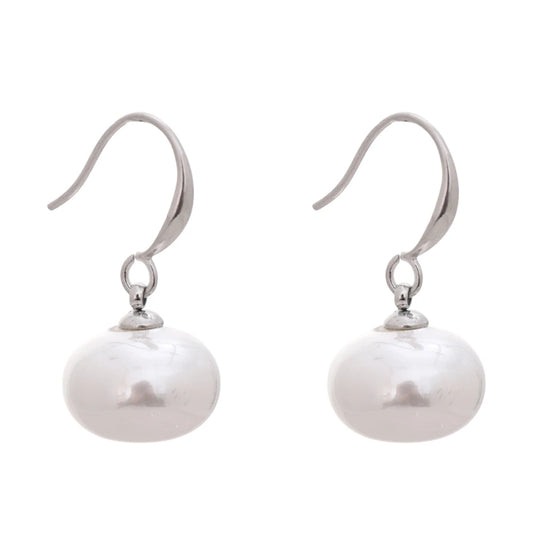 Korean style simulated pearls chic dangle earrings - product image