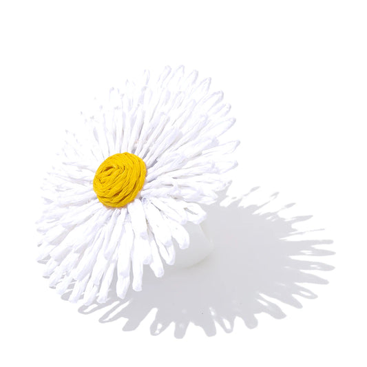 Lafite grass resin flower y2k fashion ring - product image