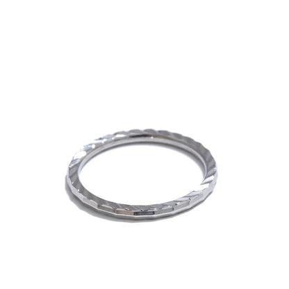 Line pattern simple round modern fashion ring - product image