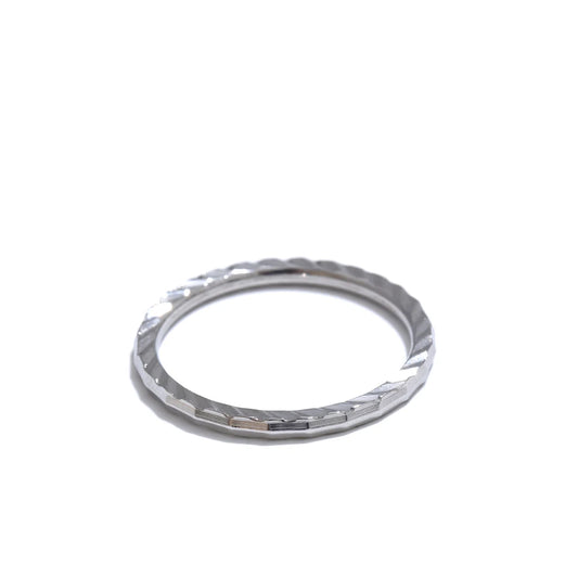 Line pattern simple round modern fashion ring - product image