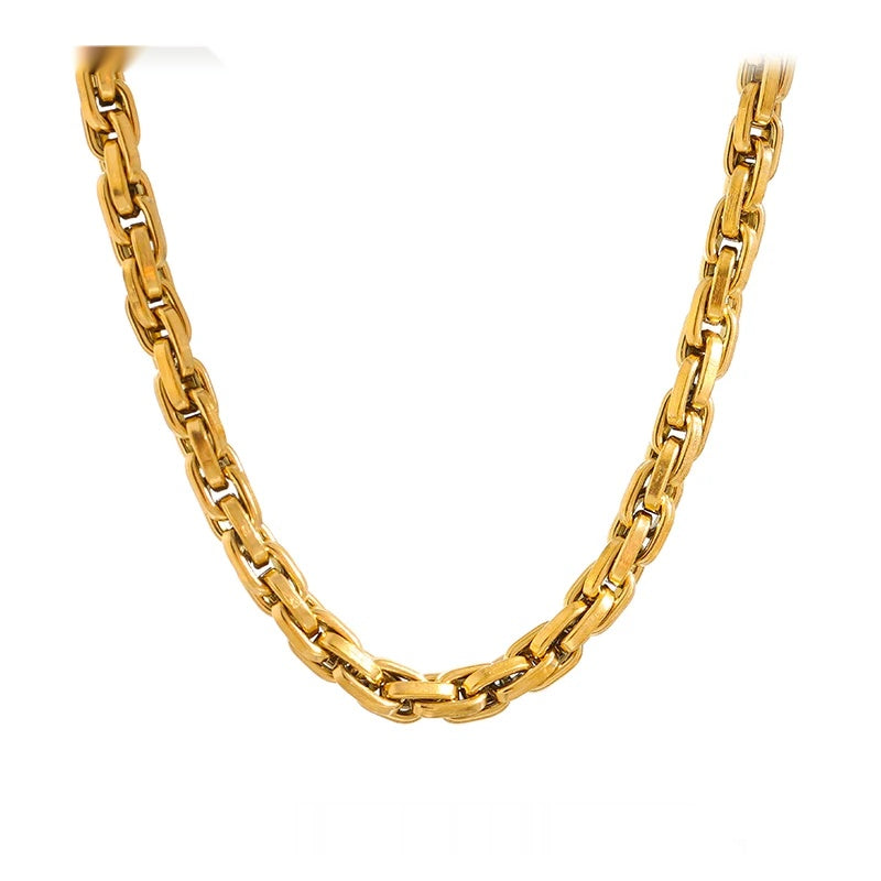 Link chain contemporary fashion party necklace women - product image