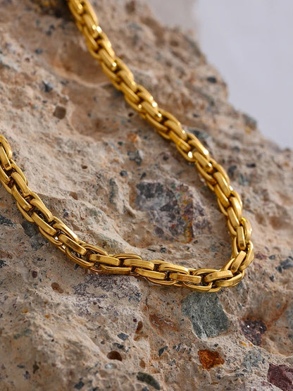 Link chain contemporary fashion party necklace women - product image