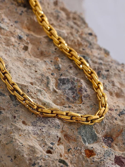 Link chain contemporary fashion party necklace women - product image