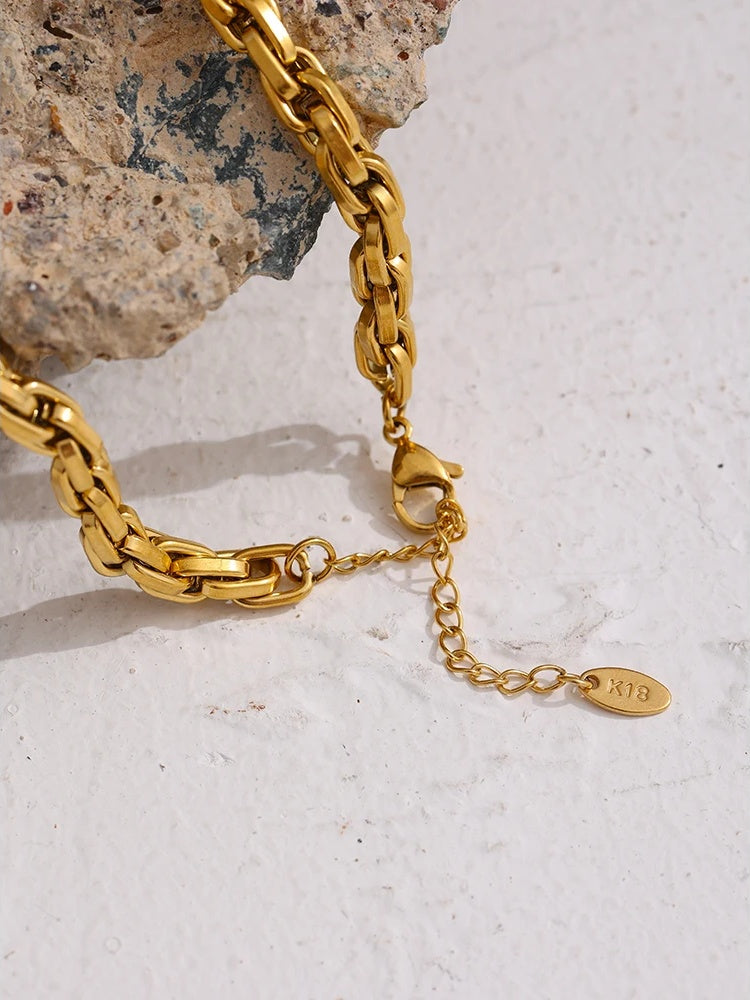 Link chain contemporary fashion party necklace women - product image