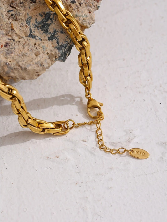 Link chain contemporary fashion party necklace women - product image