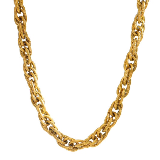 Link chain contemporary fashion party necklace women - product image