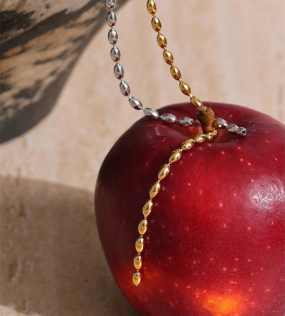 Long chain hanging drop minimalist necklace - product image