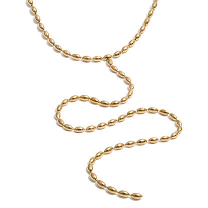 Long chain hanging drop minimalist necklace - product image