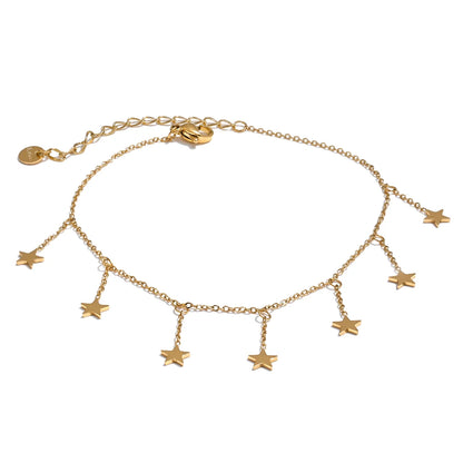 Long star chain beach anklet women fashion - product image