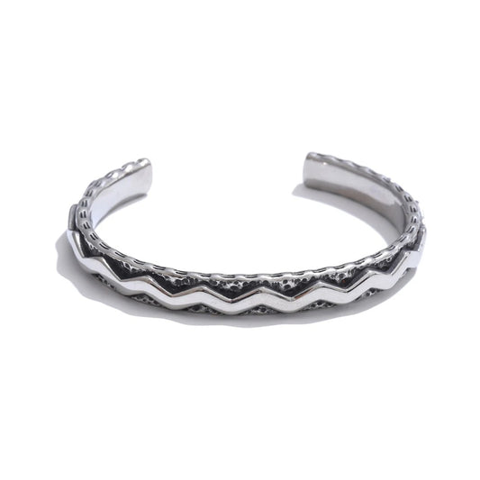 Men's contemporary cuff fashion bracelet - product image
