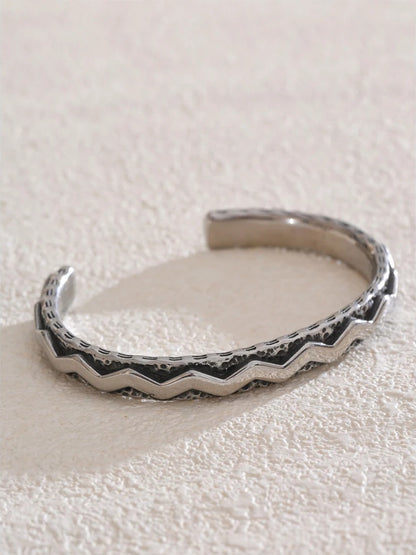 Men's contemporary cuff fashion bracelet - product image