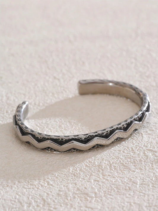 Men's contemporary cuff fashion bracelet - product image