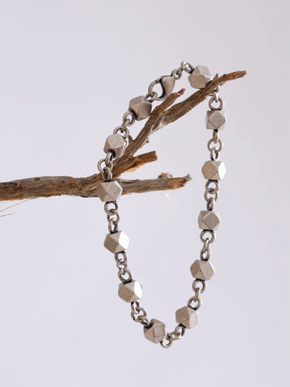 Men's handmade chain necklace bracelet set - product image