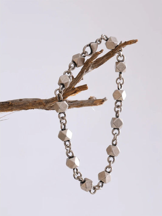 Men's handmade chain necklace bracelet set - product image