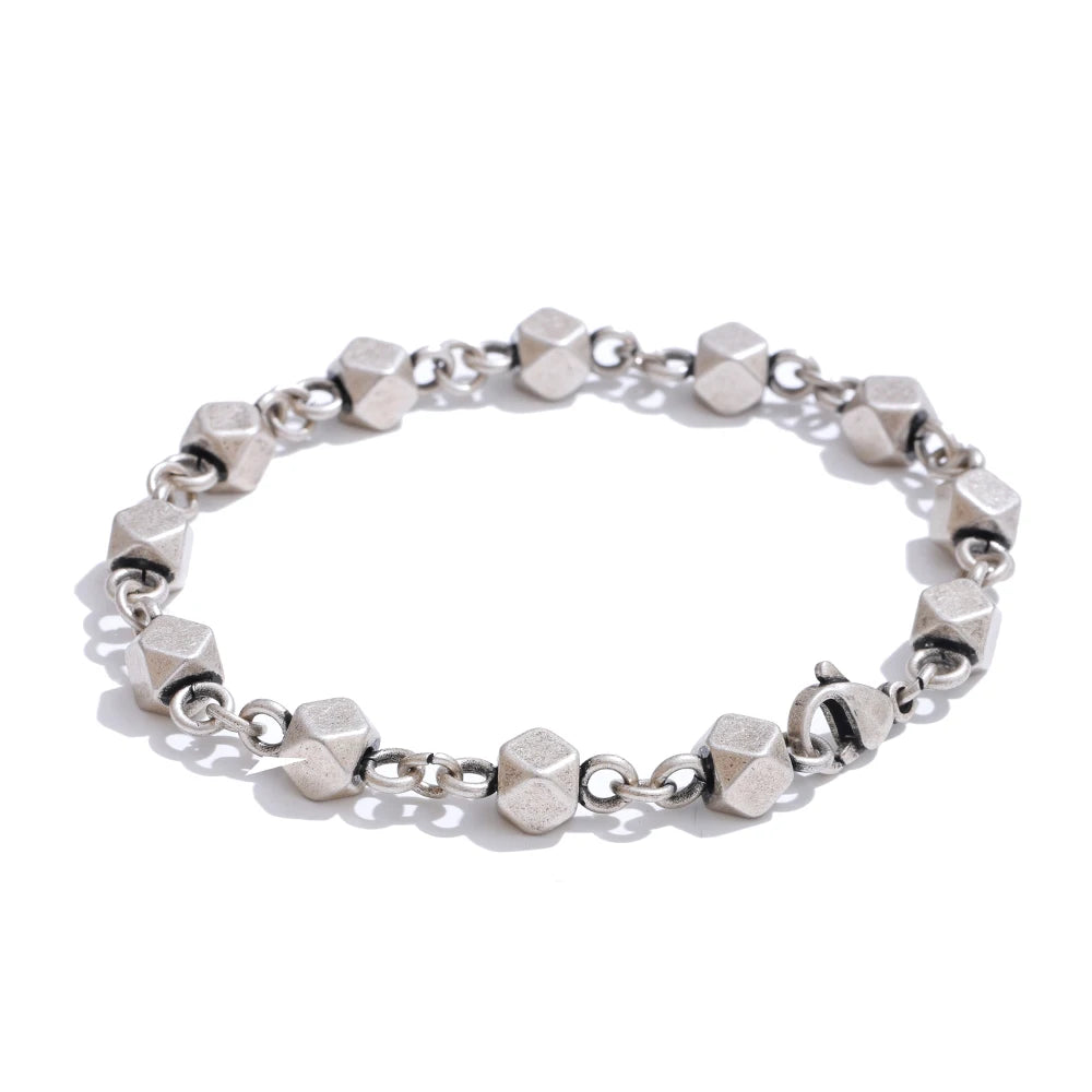 Men's handmade chain necklace bracelet set - product image
