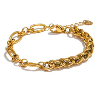 Metal Chain Modern Statement Charm Bracelet Women