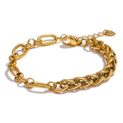 Metal chain modern statement charm bracelet women - product image