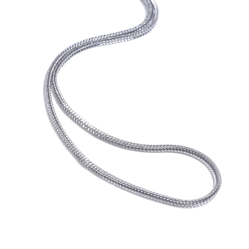 Metal chain necklace bracelet bangle set - product image