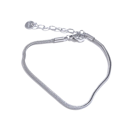 Metal chain necklace bracelet bangle set - product image